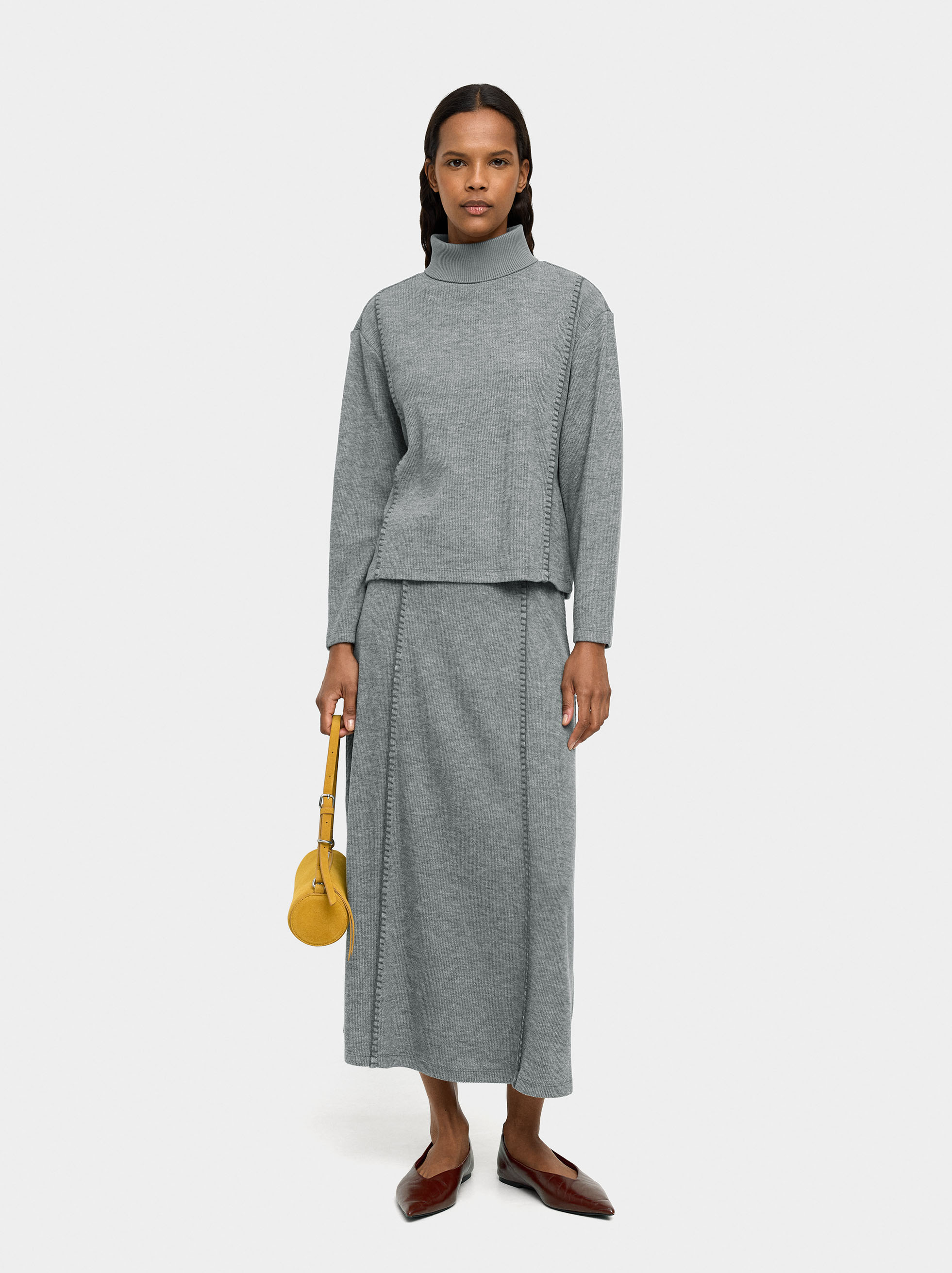 Resim Nakışlı Uzun Etek