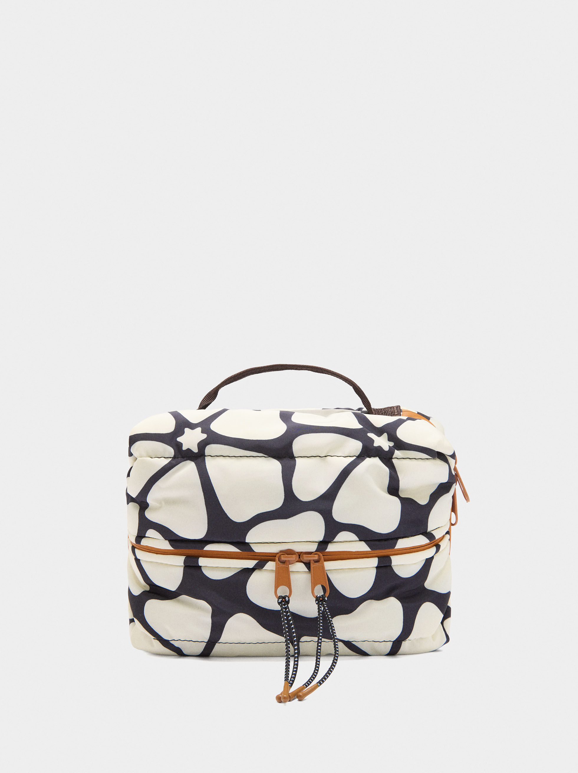 Resim Desenli Teknik Kumaş Makyaj Çantası