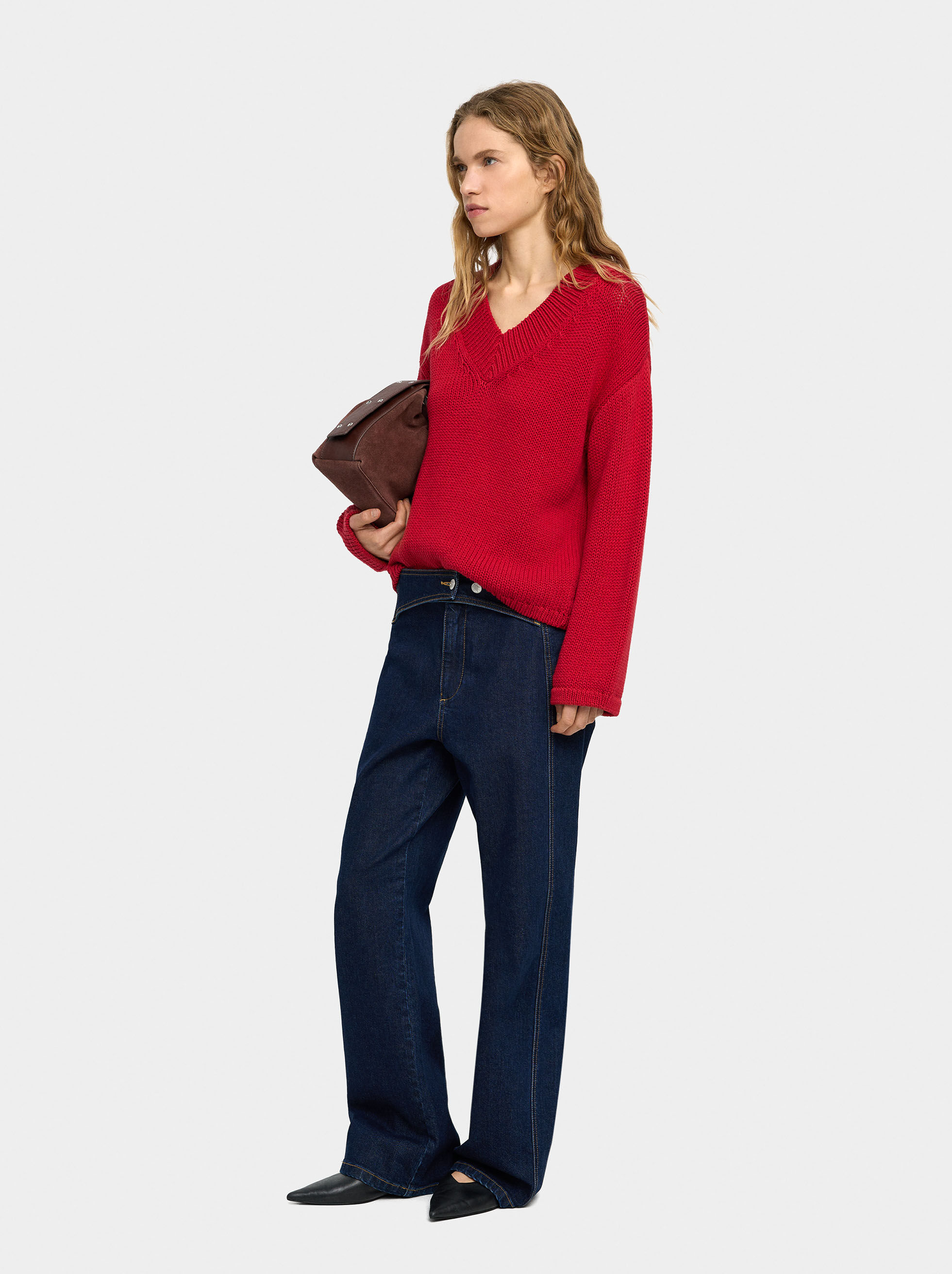 Resim Pamuklu Örme Kazak