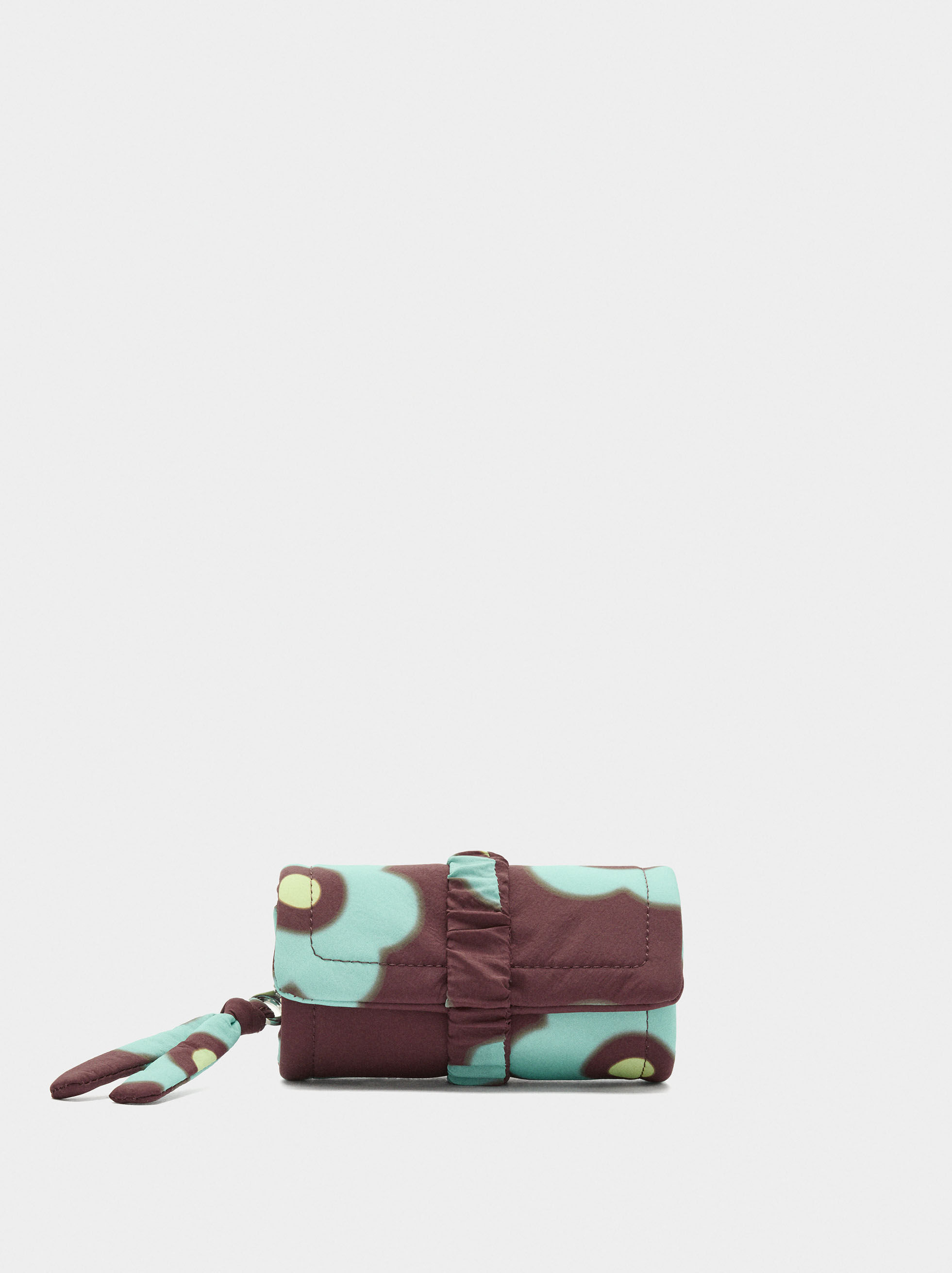 Resim Desenli Teknik Kumaş Takı Çantası