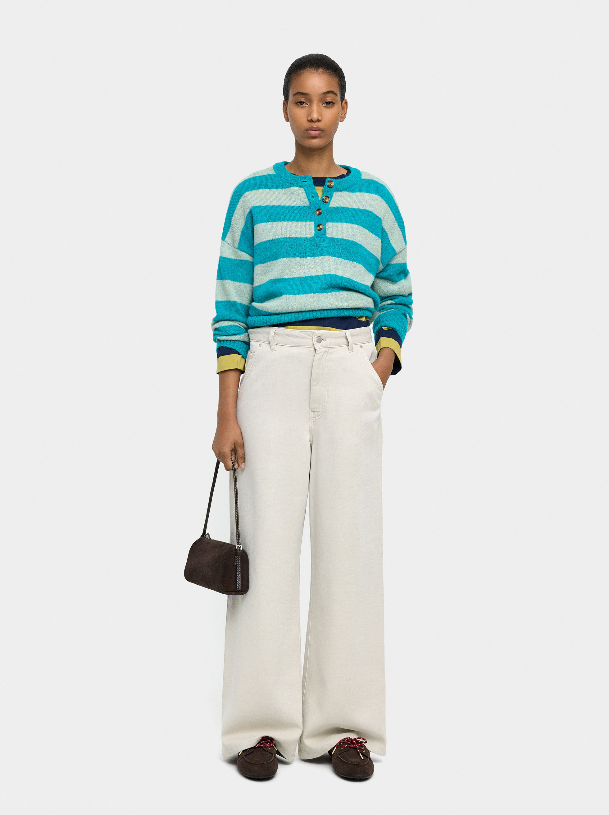 Resim Liyosel ve Pamuklu Denim Pantolon