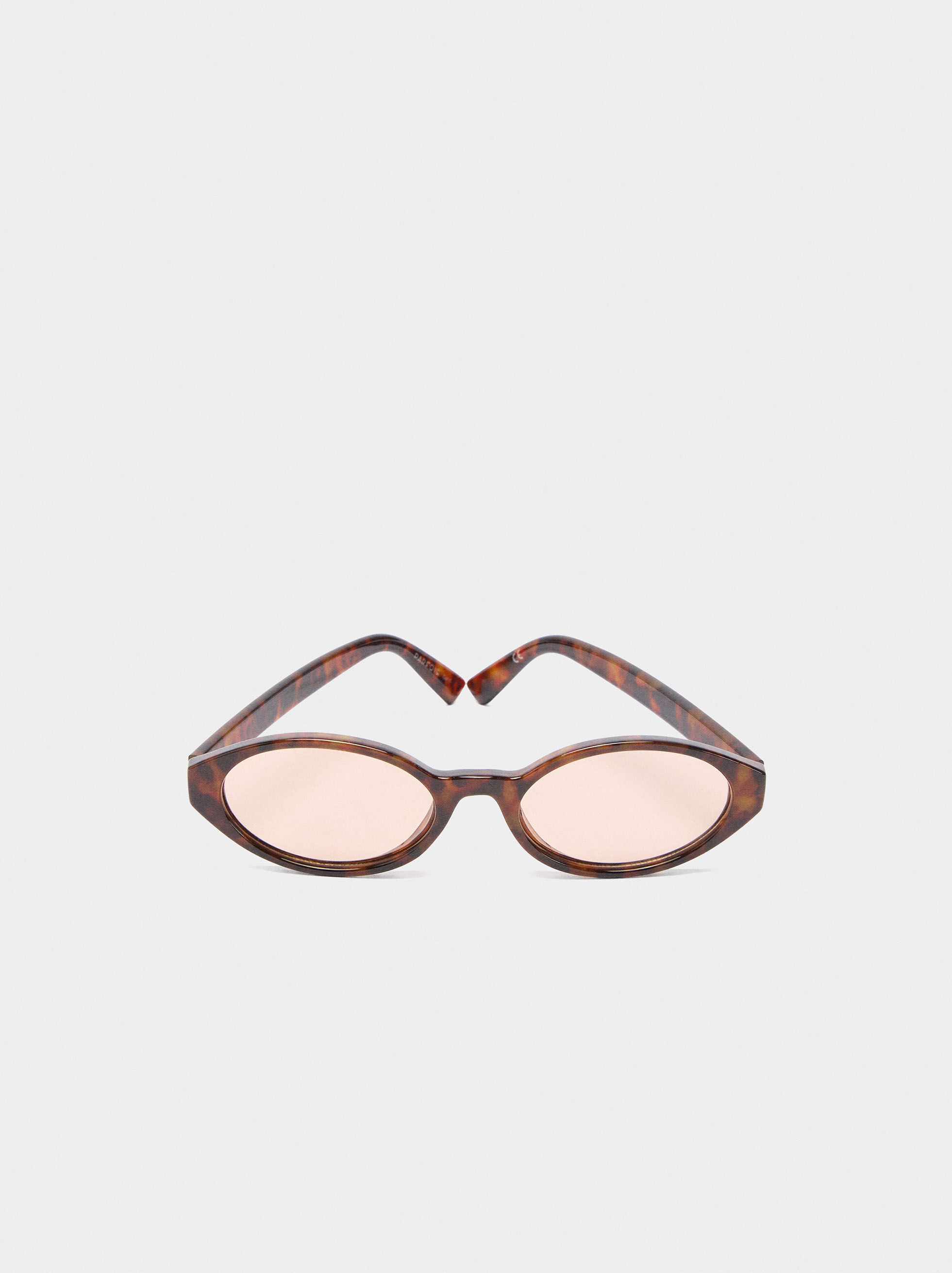 Resim Oval Çerçeveli Güneş Gözlüğü