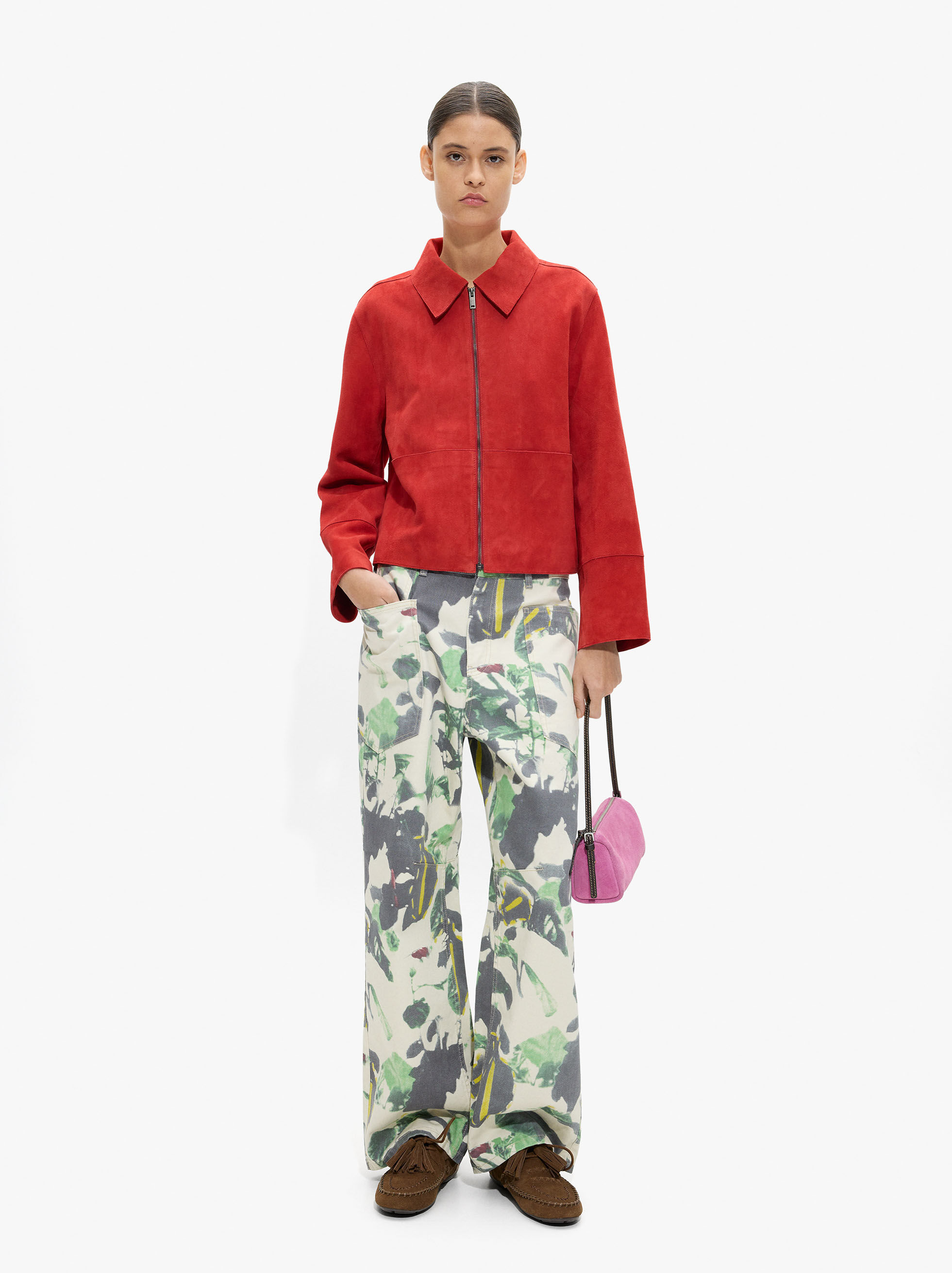 Resim Desenli Denim Pantolon 100% Pamuk