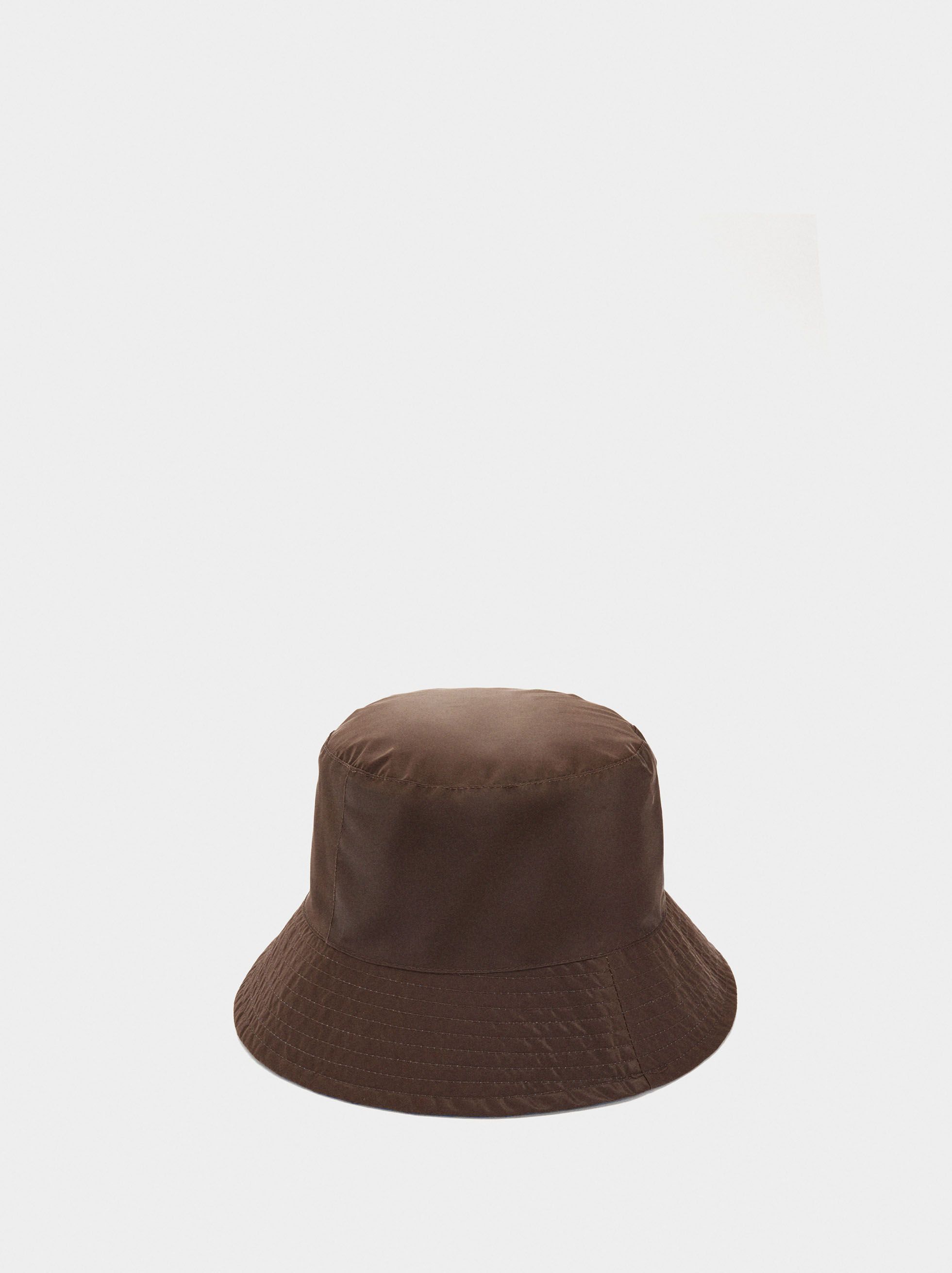 Parfois Kahverengi Ters Çevrilebilir Teknik Kumaş Bucket Şapka | Parfois