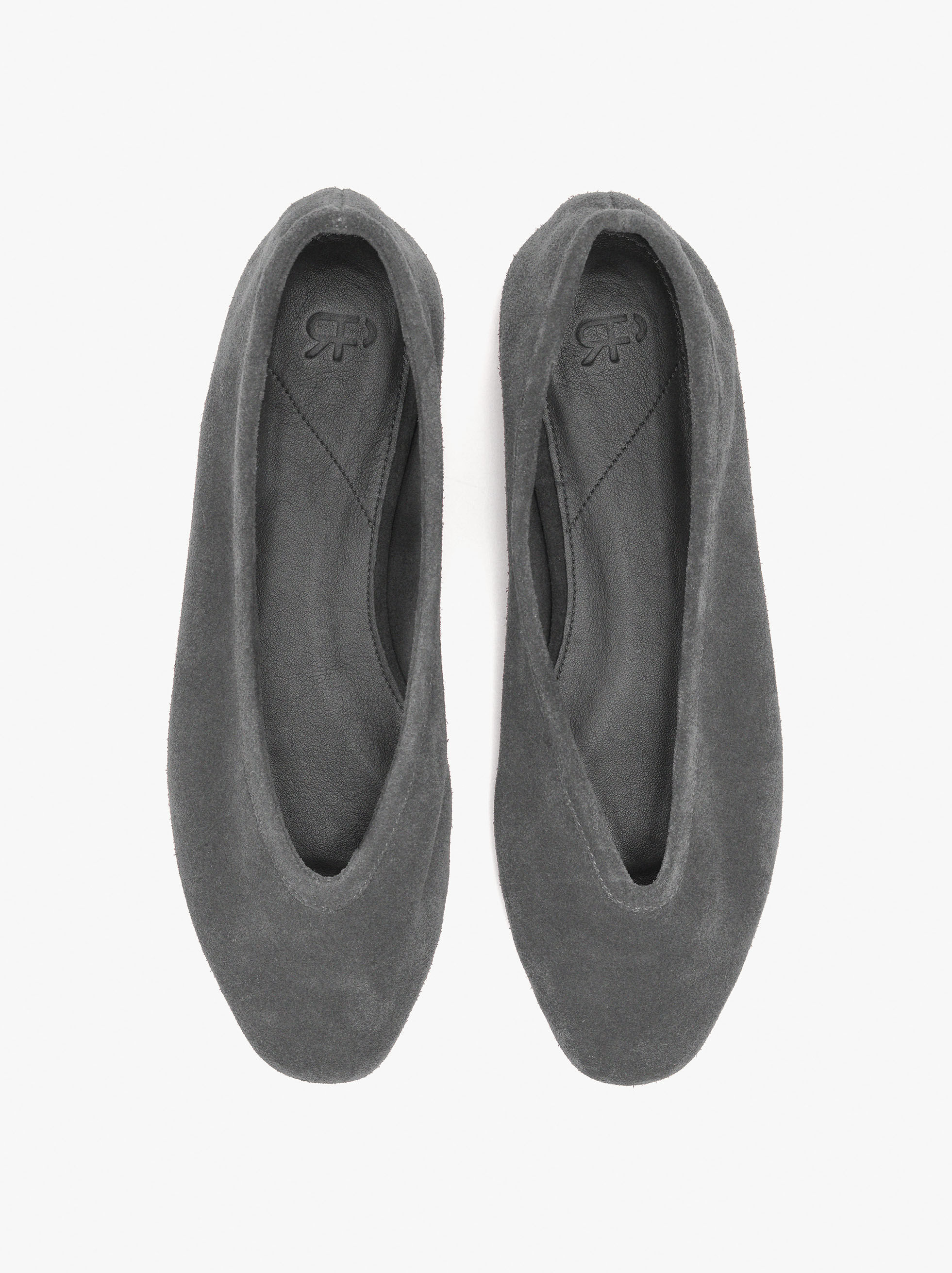 Resim Süet Deri Düz Ayakkabı