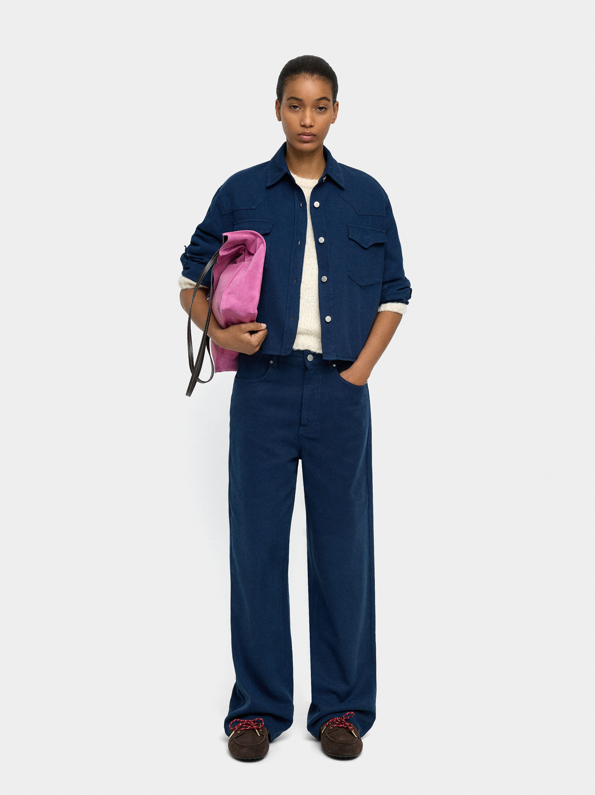 Resim Liyosel ve Pamuklu Denim Pantolon