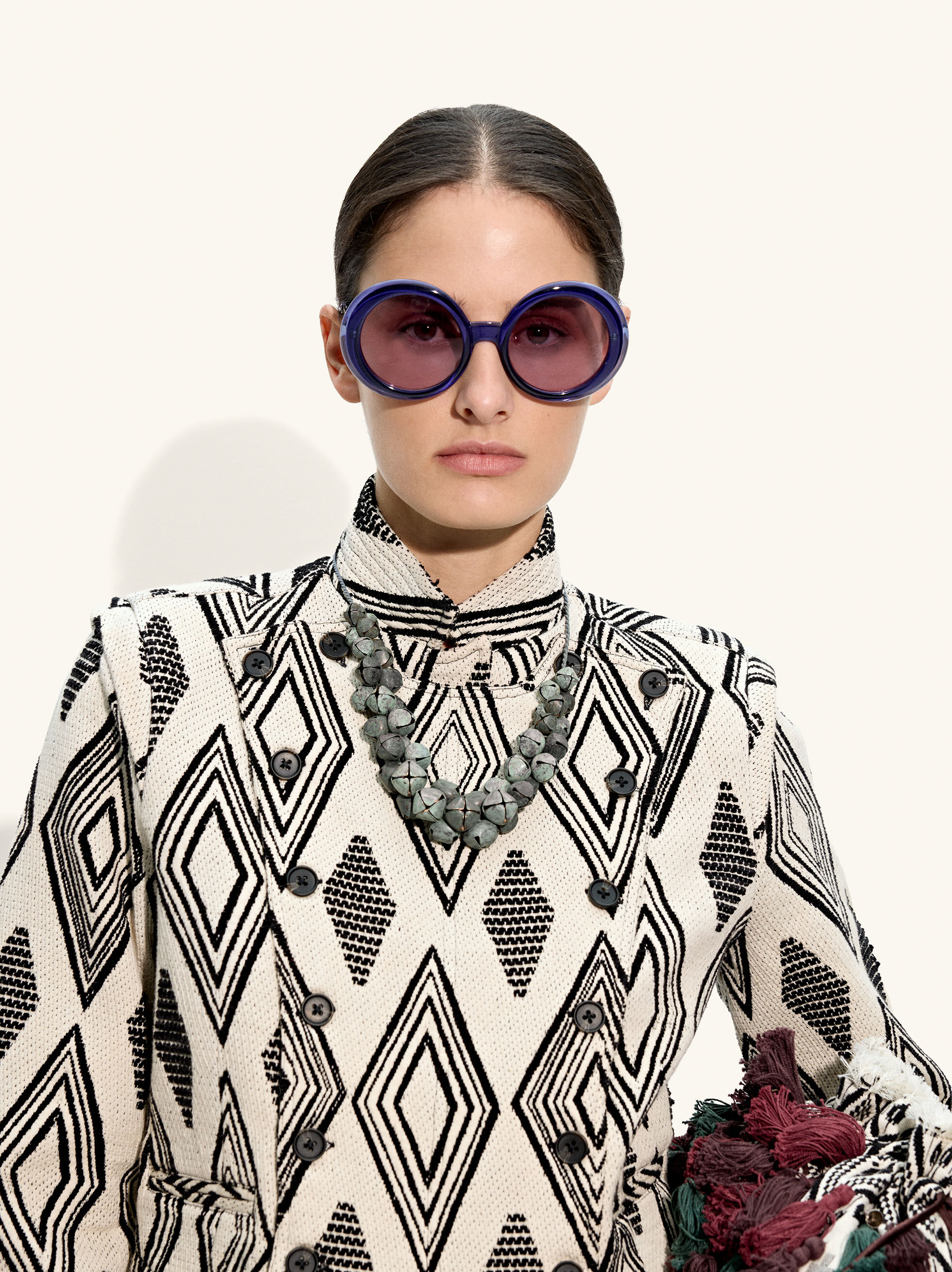 Resim Yuvarlak Çerçeveli Güneş Gözlüğü