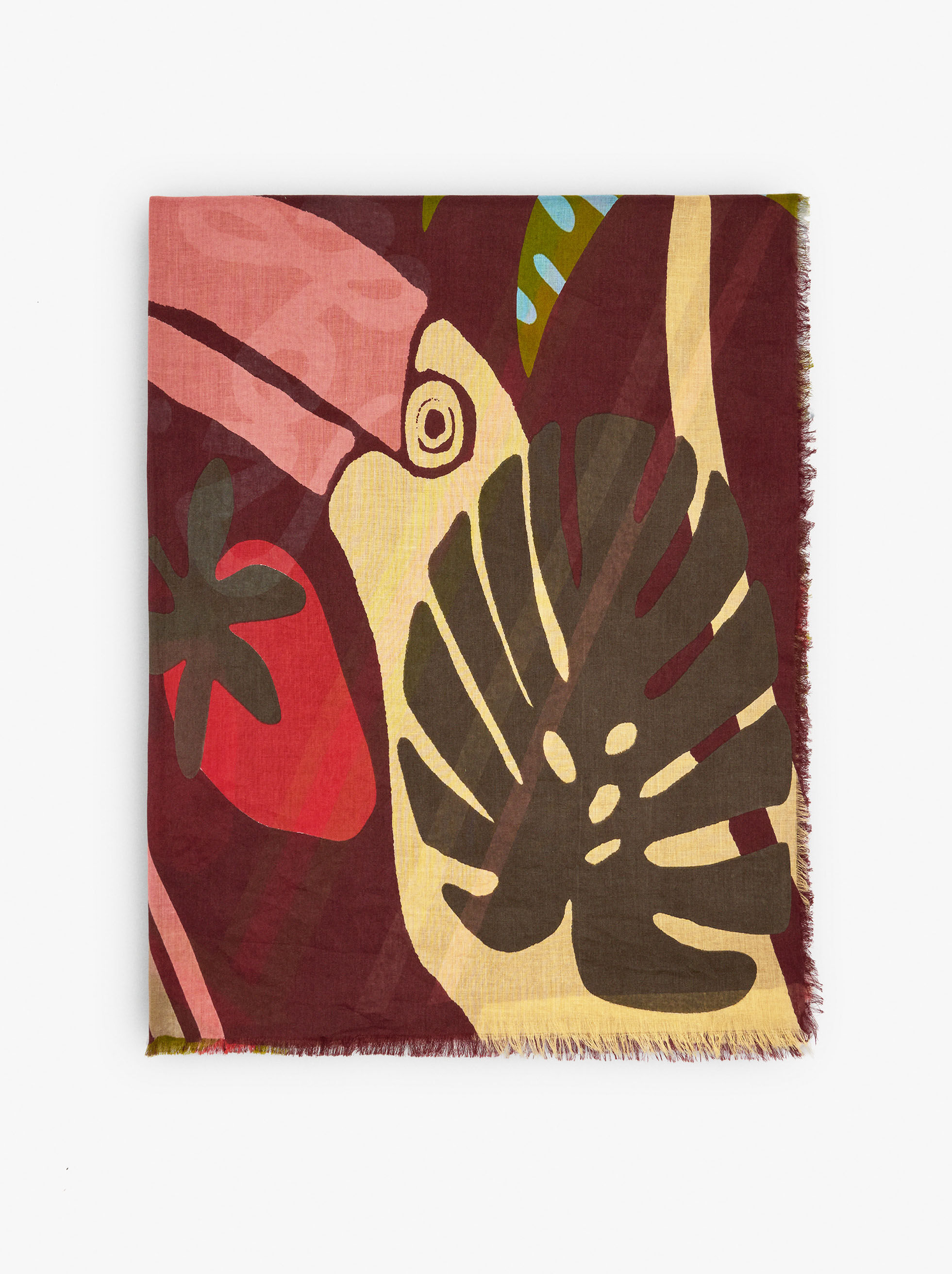 Resim %100 Pamuk Desenli Şal