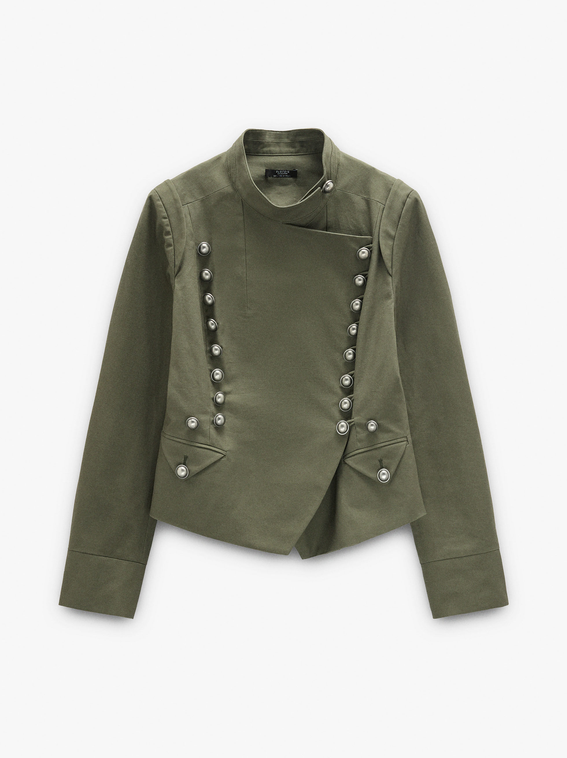 Resim %100 Pamuk Düğmeli Ceket