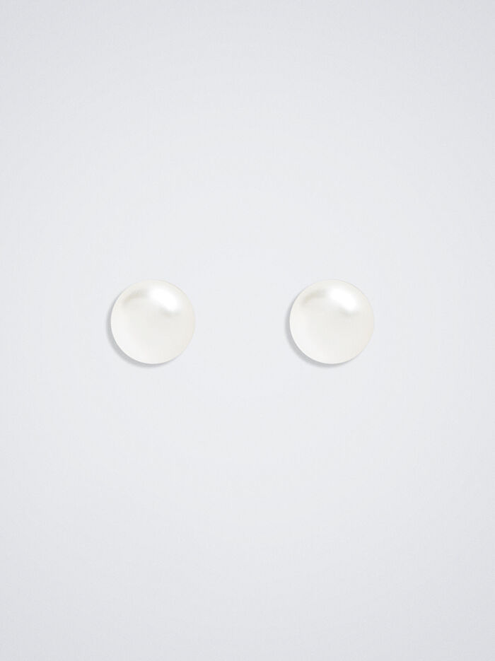 Suni İnci Klipsli Küpe