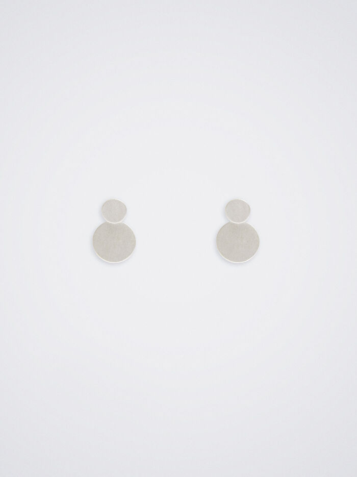 Daire Motifli Çivi Küpe