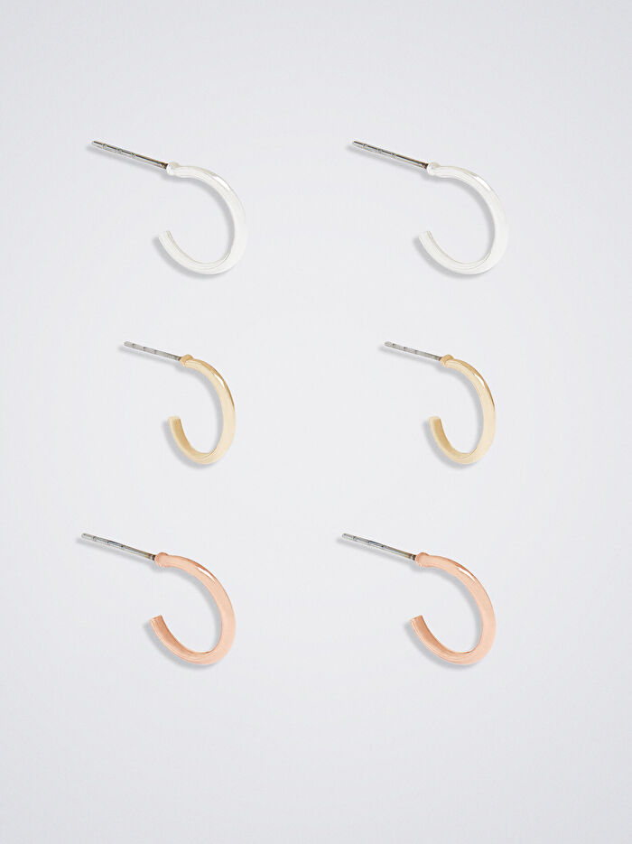 Basıc Küçük Halka Küpe Seti