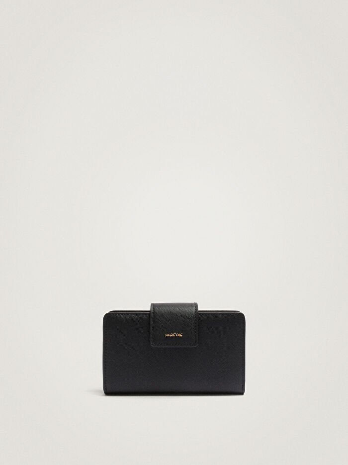 Kabartma Dokulu Bilek Askılı Cüzdan