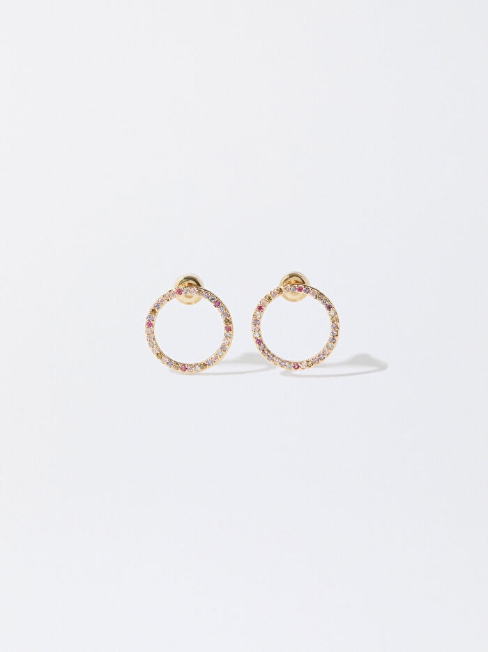 Zirkon Taşlı Küpe