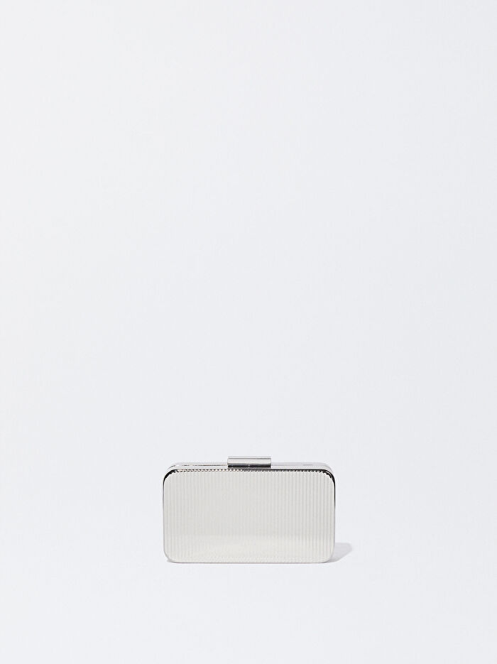 Metalik Party Clutch Çanta