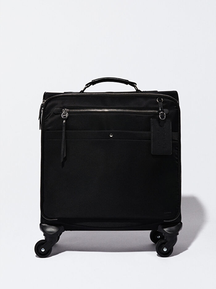 Teknik Kumaş Çekçekli Valiz