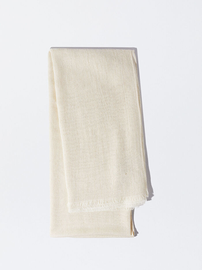 Metalik Kumaş Düğün Şalı