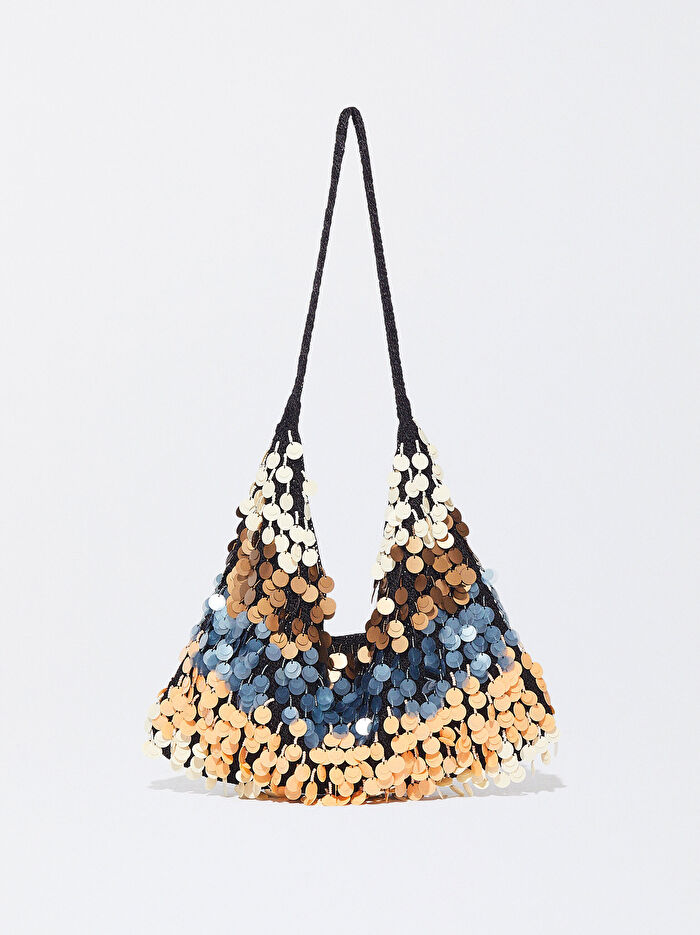 Payetli Omuz Çantası