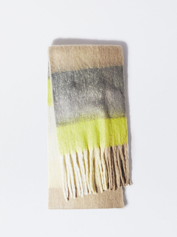 Püsküllü Battaniye Atkı