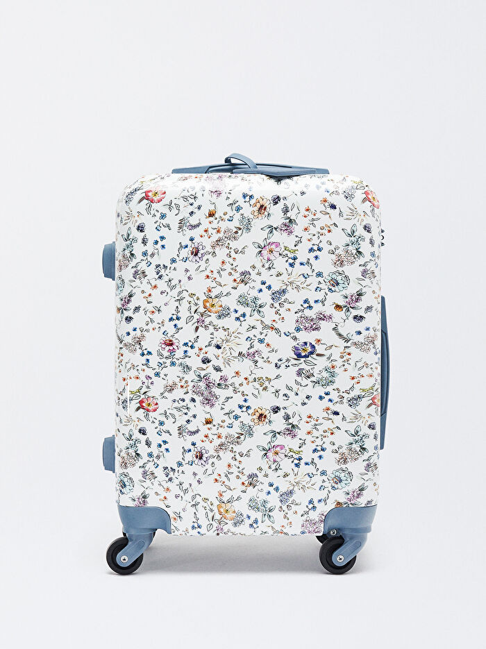 Desenli Kabin Boy Çekçekli Valiz