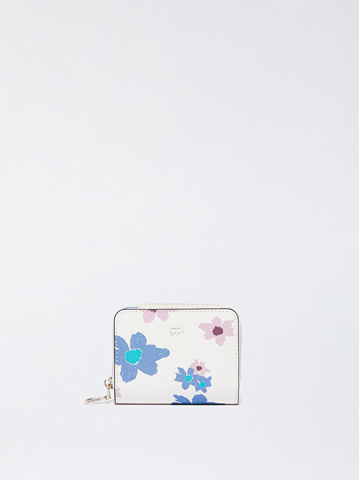 Çiçek Desenli Cüzdan