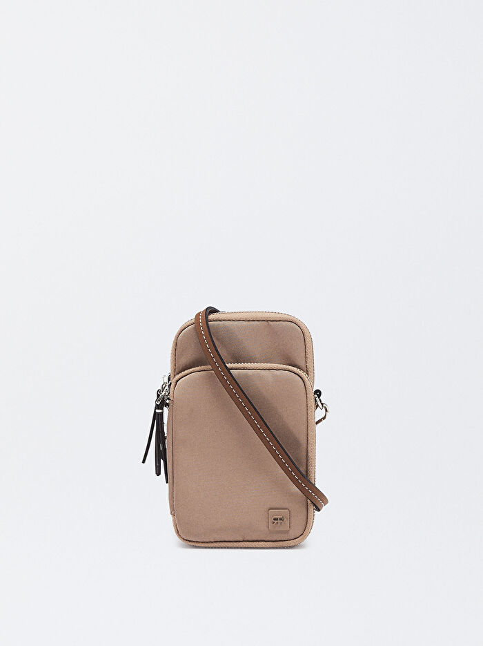 Teknik Kumaş Cep Telefonu Çantası