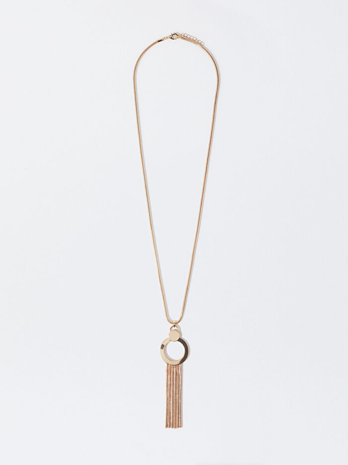 Gold Sarkıtlı Kolye