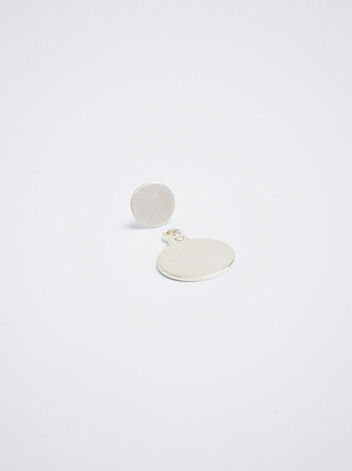 Daire Motifli Çivi Küpe