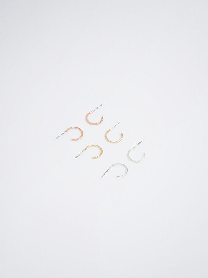 Basıc Küçük Halka Küpe Seti