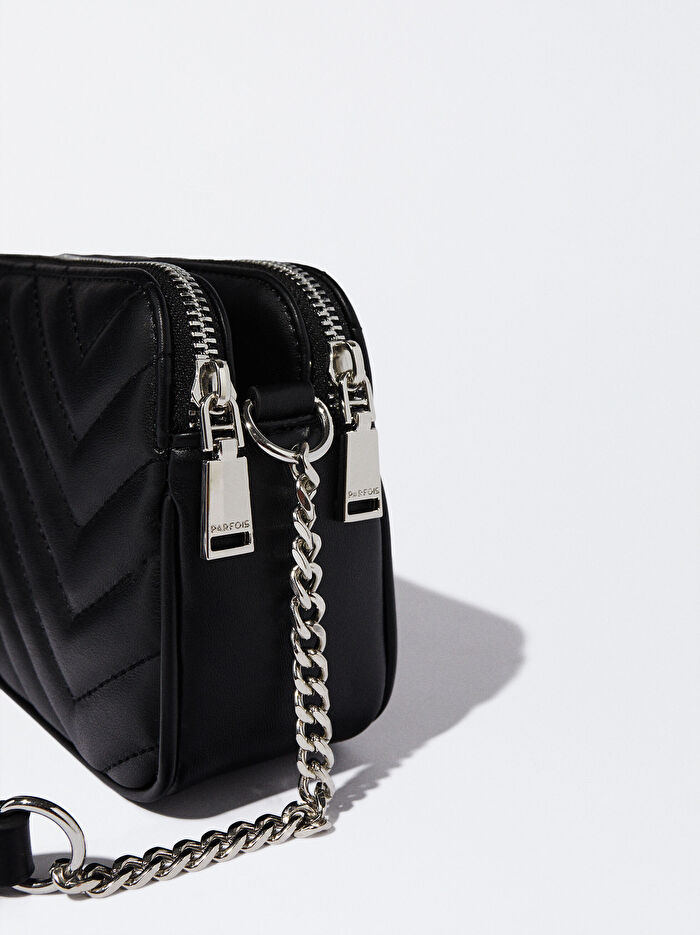 Zincir Askılı Kapitone Çapraz Çanta