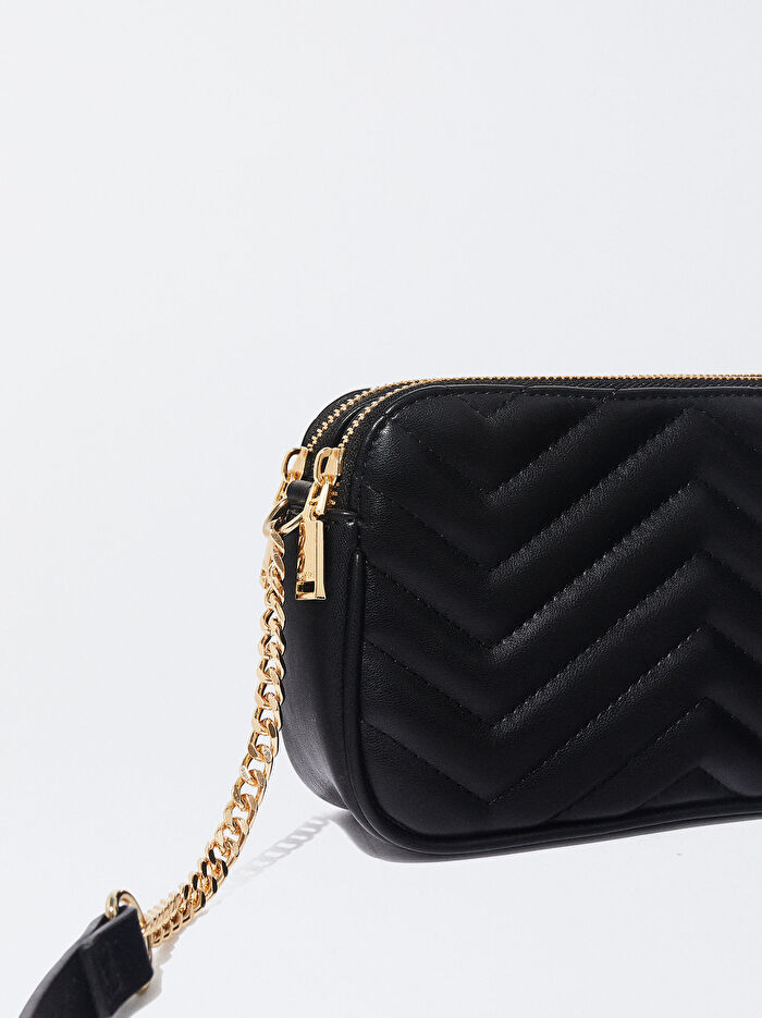 Desenli Çapraz Askılı Çanta