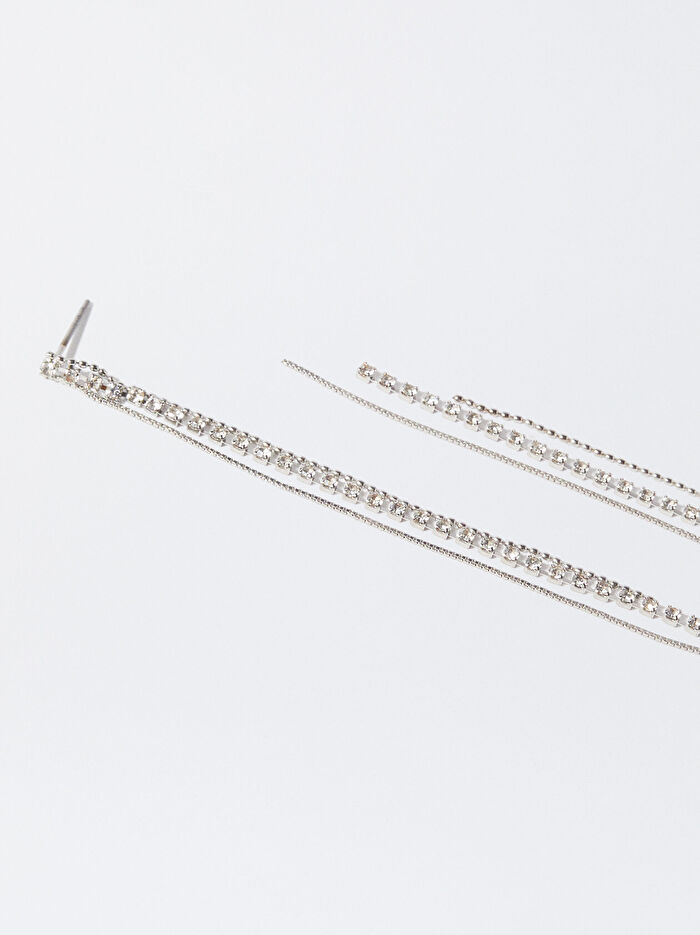 İnci Detaylı Küpe