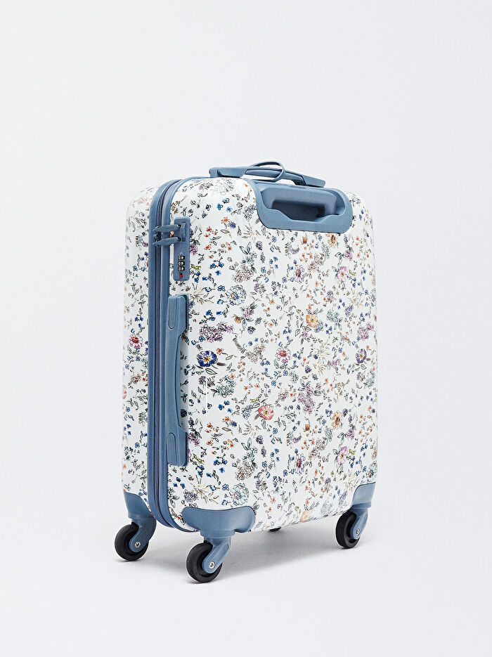 Desenli Kabin Boy Çekçekli Valiz