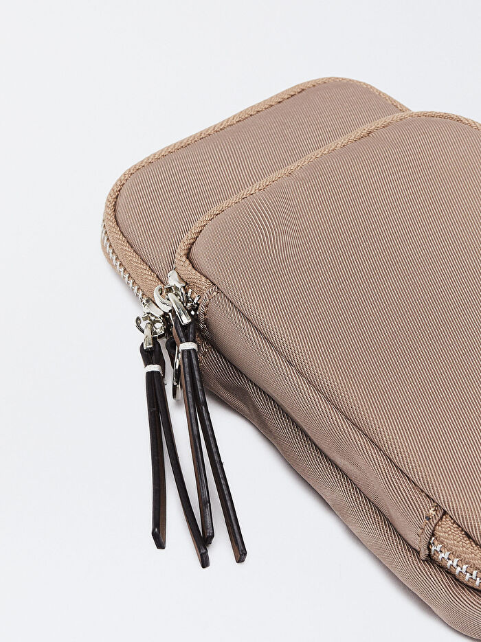 Teknik Kumaş Cep Telefonu Çantası