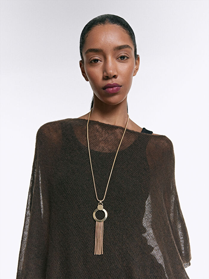 Gold Sarkıtlı Kolye