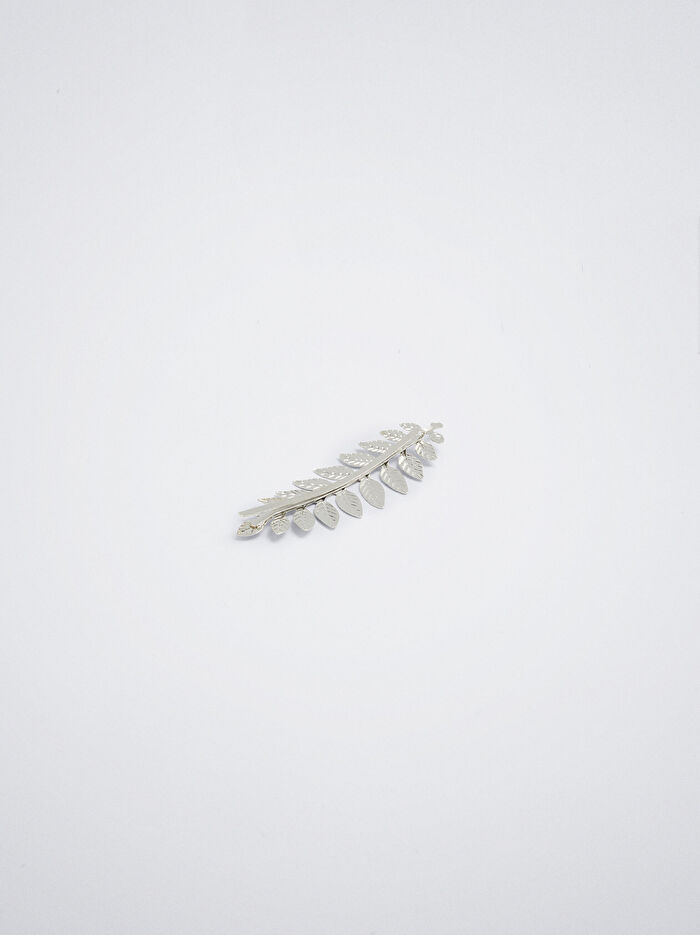 Yaprak Motifli Saç Tokası