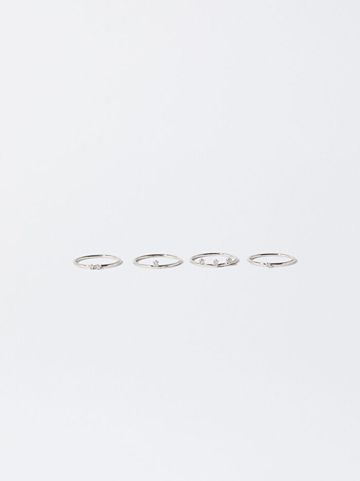 Zirkon Taşlı Taşlı Yüzük