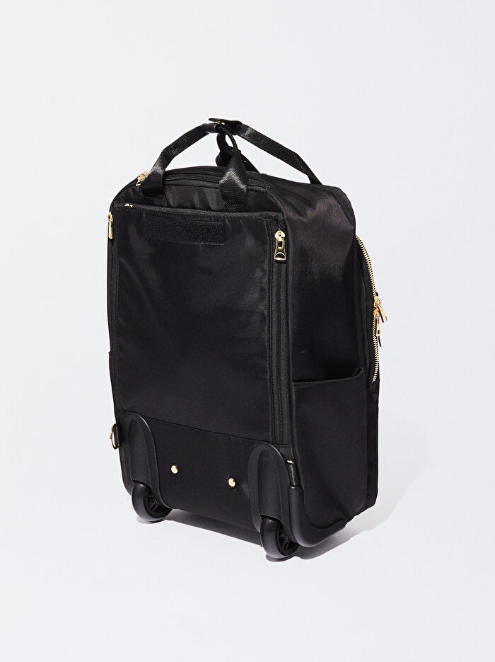 2'si 1 Arada Sırt Çantası ve Çekçekli Çanta