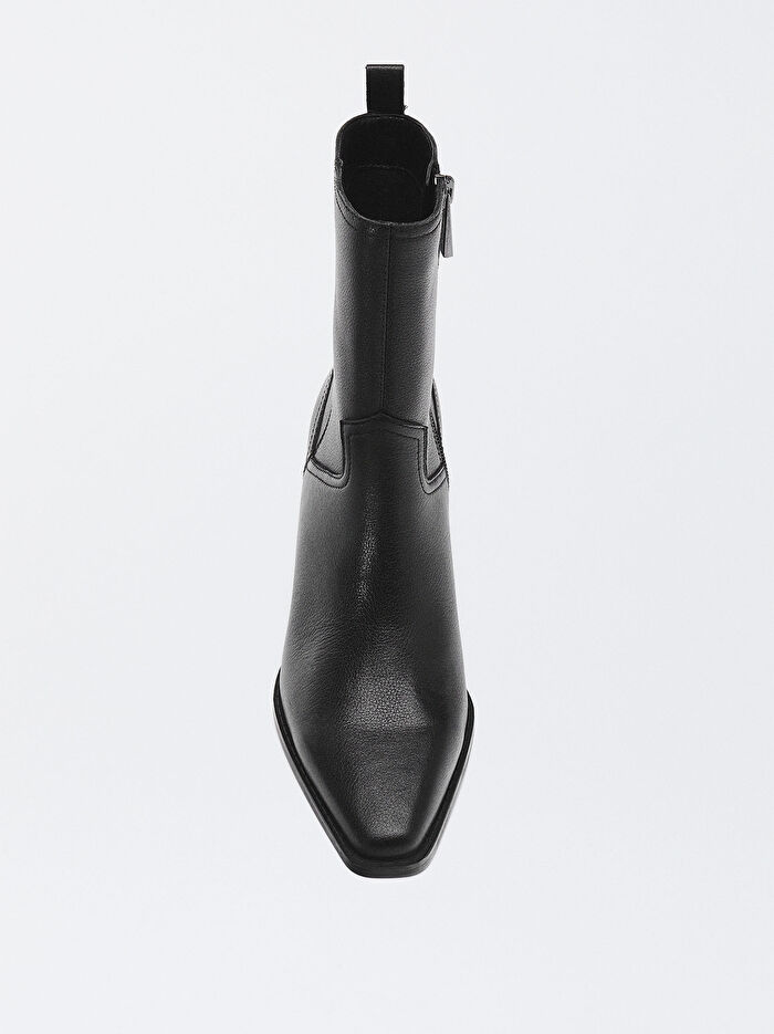 Deri Kovboy Çizmesi