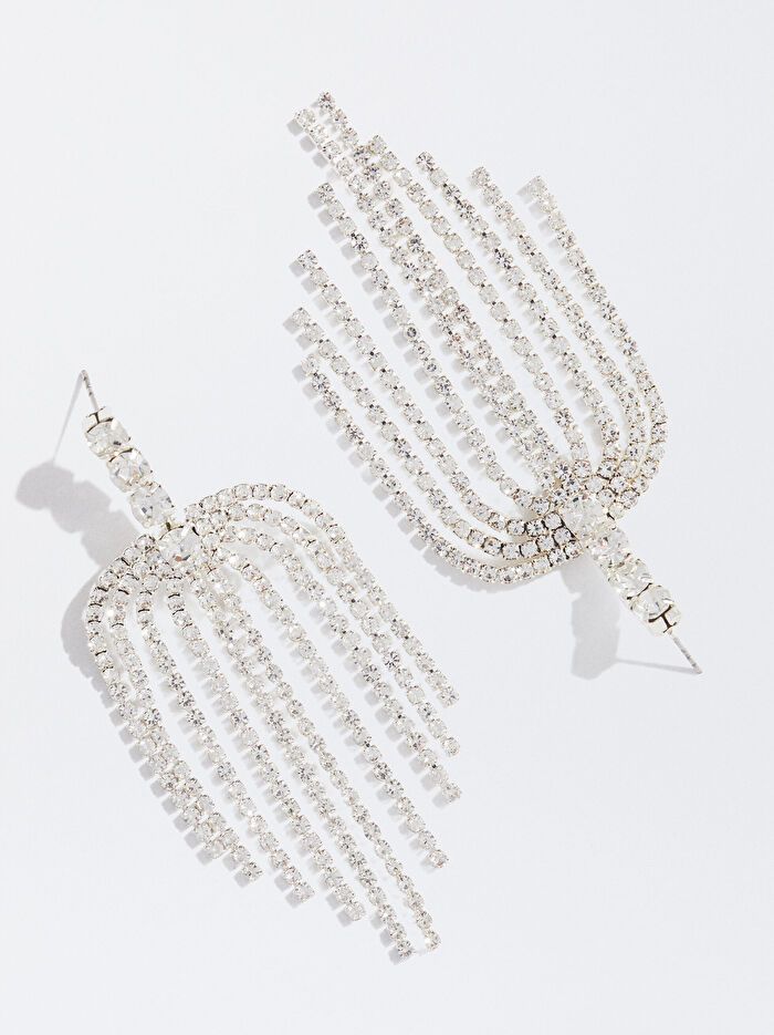 Kristalli Uzun Küpe