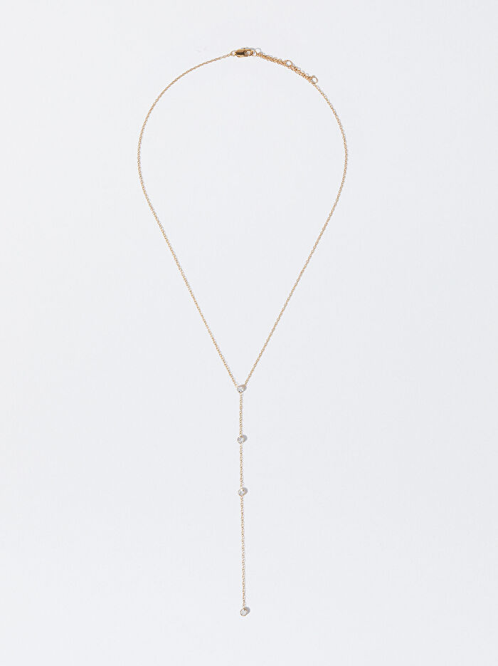 Paslanmaz Çelik Gold Kolye