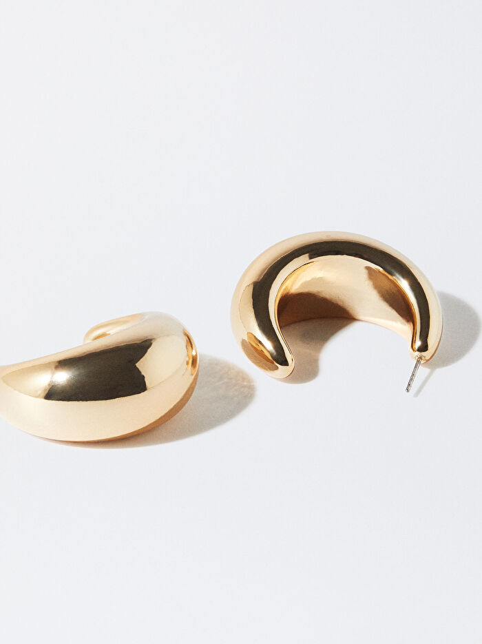 Gold Halka Küpe