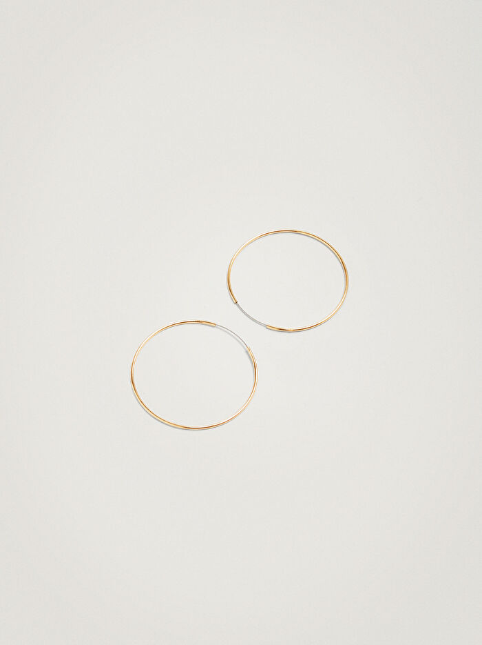 Gold Küçük Halka Küpe