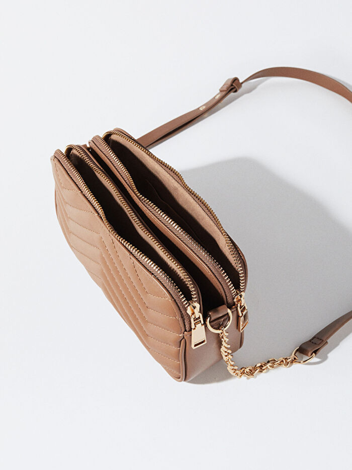 Desenli Çapraz Askılı Çanta