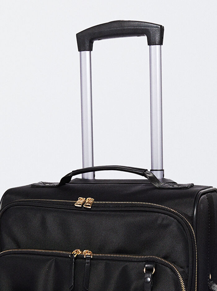 Desenli Charm'lı Kabin Boy Çekçekli Valiz