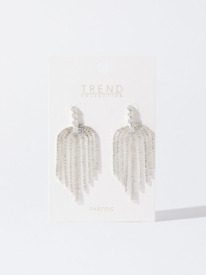 Kristalli Uzun Küpe