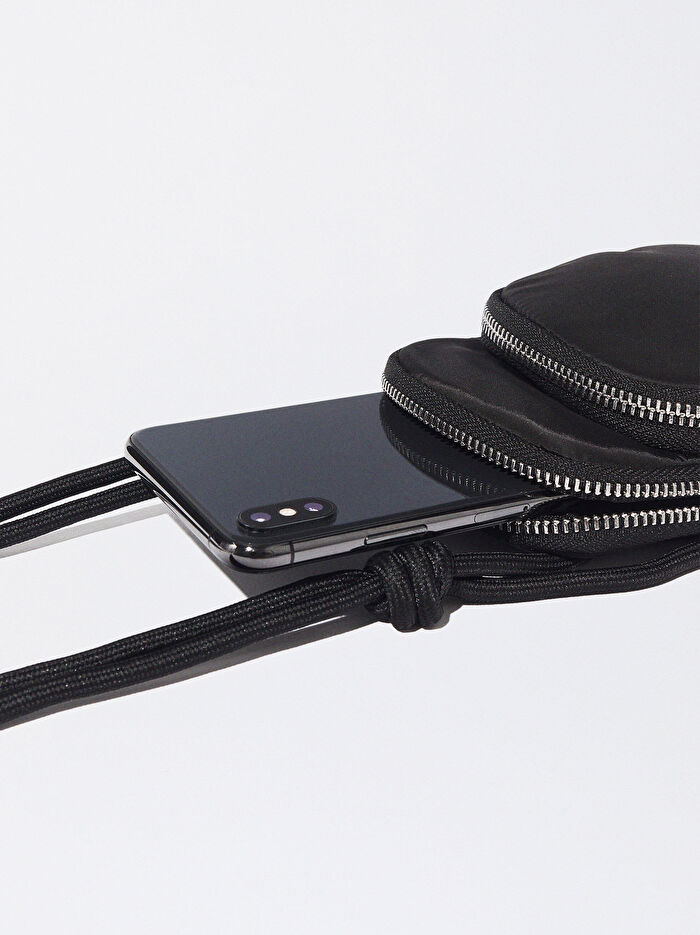 Teknik Kumaş Cep Telefonu Çantası