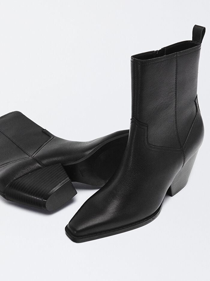 Deri Kovboy Çizmesi