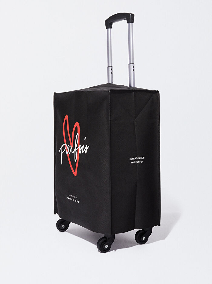 Desenli Charm'lı Kabin Boy Çekçekli Valiz