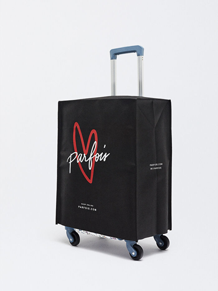 Desenli Kabin Boy Çekçekli Valiz